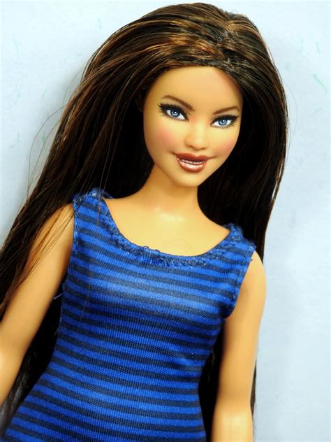 Barbie Doll Nude Curvy Repaint Reroot Fashionista Ooak Custom Etsy My Xxx Hot Girl