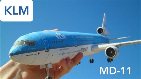 Klm Md 11 Papercraft Youtube