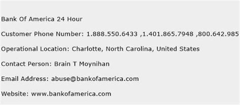 Have questions about personal banking? Bank Of America 24 Hour Contact Number | Bank Of America ...