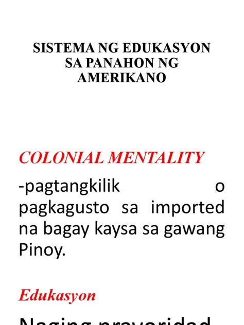 Sistema Ng Edukasyon Sa P Ng Amerikano Pdf