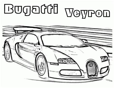 The Bugatti Veyron Coloring Page Is Shown In Black And White