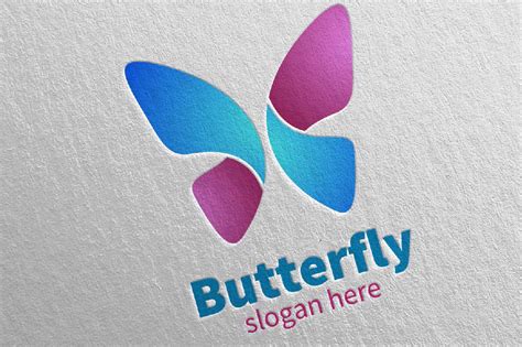 Find vectors of butterfly logo. Butterfly Logo vol 11 By denayunethj | TheHungryJPEG.com