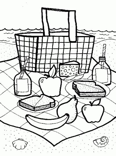 Then just use your back button to get back to this page to print more summer coloring pages. Picnic Basket Coloring Page | Fun Family Crafts