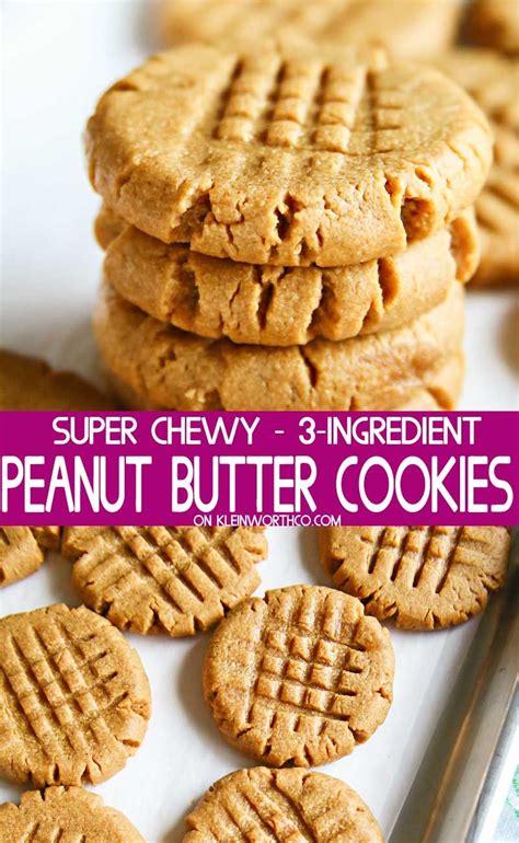 Preheat the oven to 375 degrees f (190 degrees c). 3 Ingredient Peanut Butter Cookies No Egg / 3 Ingredient ...