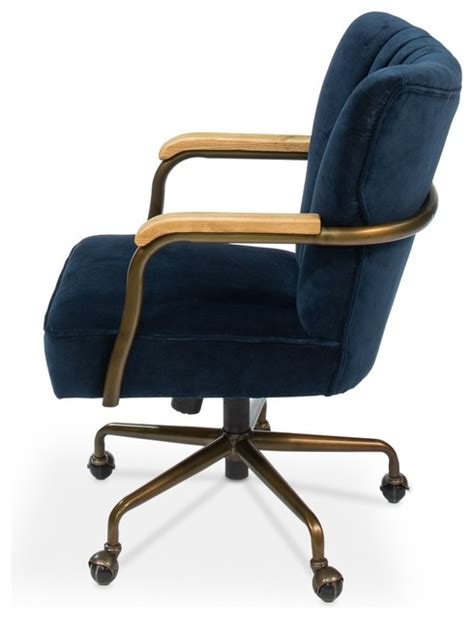 Pricing, promotions and availability may vary by location and at target.com. Swivel Chair, Brooks, Navy Blue Velvet - Transitional ...