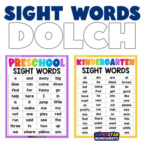 Dolch Sight Words Useful List Plus Printable Pdf And 43 Off
