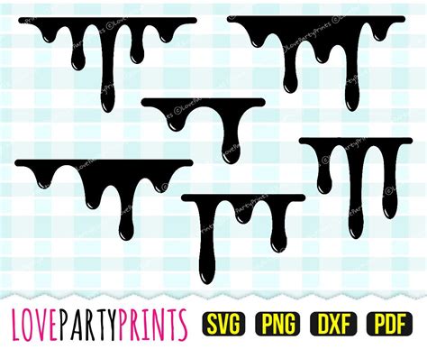 Paint Drip Svg Png Silhouette Dxf Cut File For Cricut Eps Drip Svg Svg