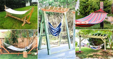 25 Homemade Diy Hammock Stand Plans And Ideas