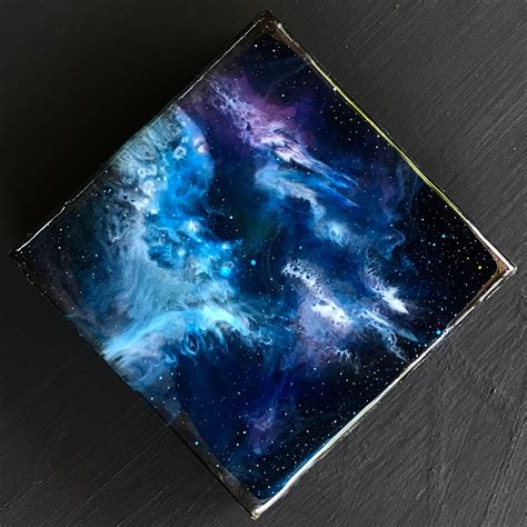 Resin Cosmic Galaxy Art By Lanchendesigns Resin Art Painting Space