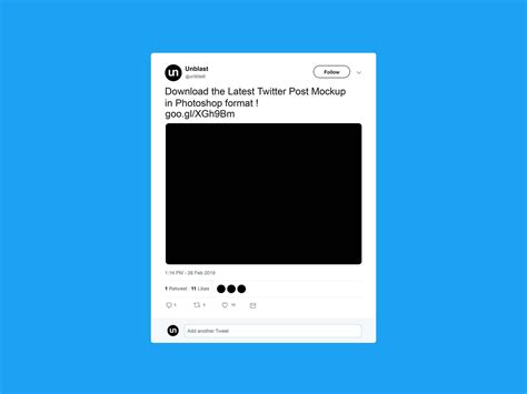 Editable Blank Tweet Template