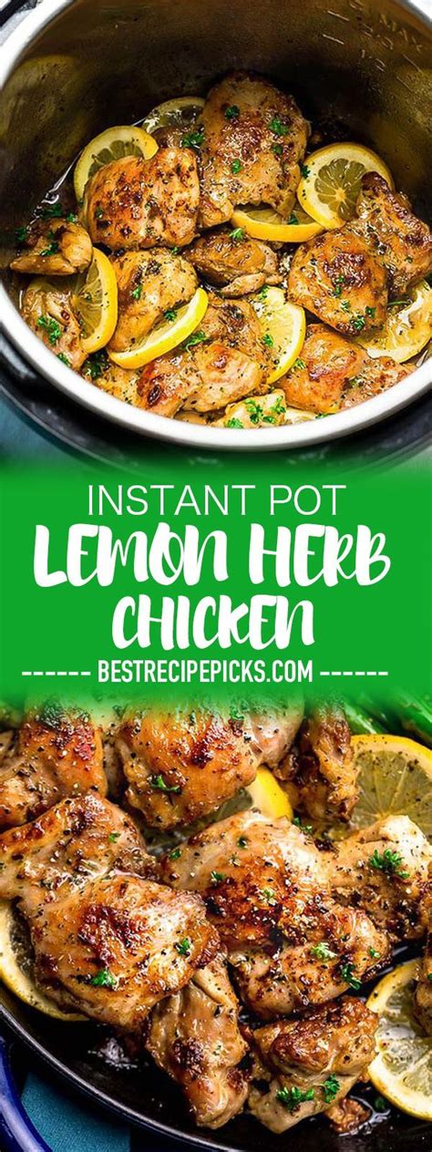 Go for expedited ease with the help of the instant pot. Instant Pot Lemon Herb Chicken is the perfect easy meal ...
