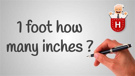 The length in inches is equal to the feet multiplied by 12. 1 foot how many inches - YouTube