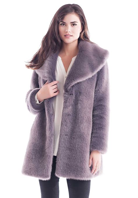 lavender mink shawl collar faux fur coat womens faux fur coat womens faux fur fur coat