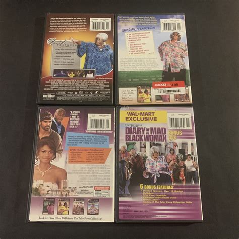 Tyler Perry Madea Dvd Lot Of Diary Of A Mad Black Woman Family Reunion C EBay
