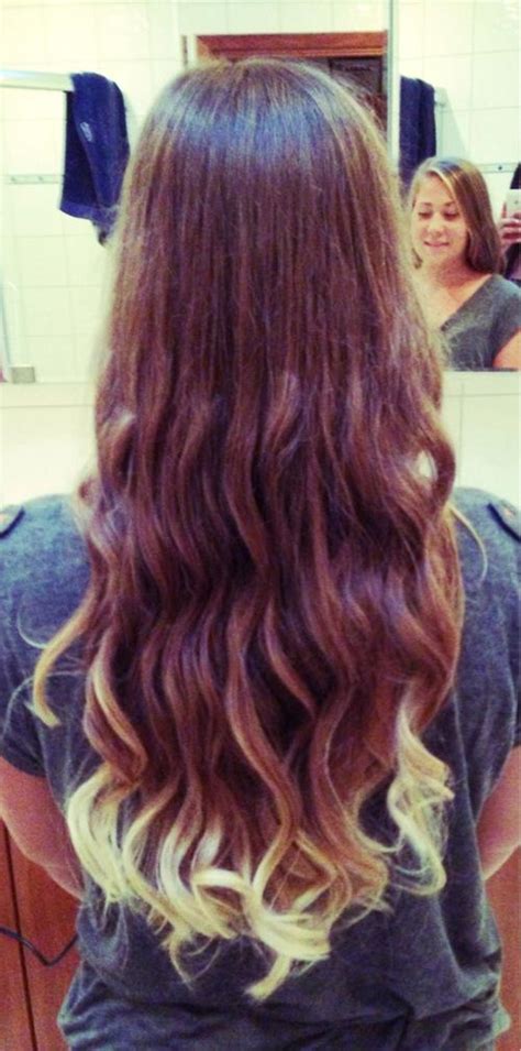 Brown Waves Blonde Tips Hairstyles How To