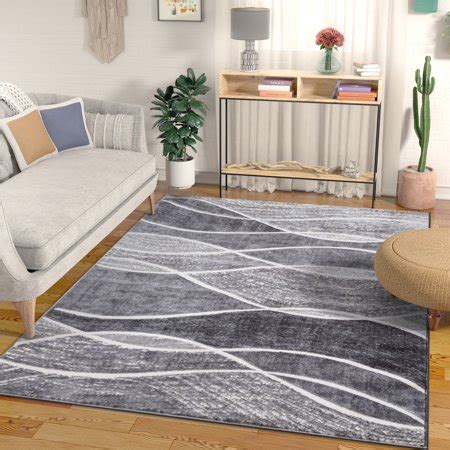 Free samples (up to five) are available for all of our wool, nylon, synthetic and natural grass carpets. Swell Grey Modern Geometric High-Low Pile Area Rug 5x7 (5 ...