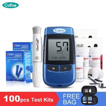Cofoe Yiyue Blood Glucose Sugar Monitor With Pcs Test Strips