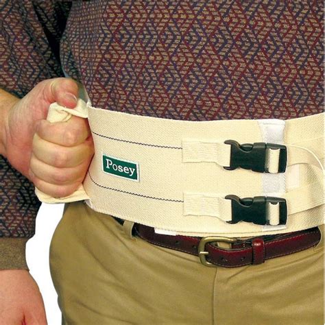 Posey Ergonomic Gait Belt Walking Belt With Support Handles For Safety