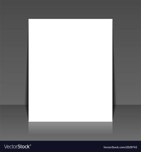 Are you searching for white paper png images or vector? Blank white paper on dark background Royalty Free Vector
