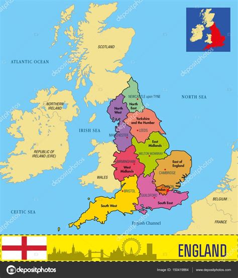 Mapa Da Inglaterra