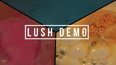 Drop one of these bath bombs into a hot bath for an explosion of colour and essential oils. LUSH DEMO || BATH BOMBS - YouTube