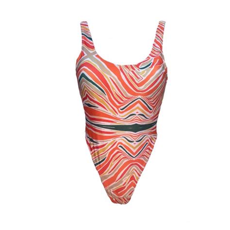 Cabo Printed High Rise One Piece Swimsuit Season Swim Wolf And Badger