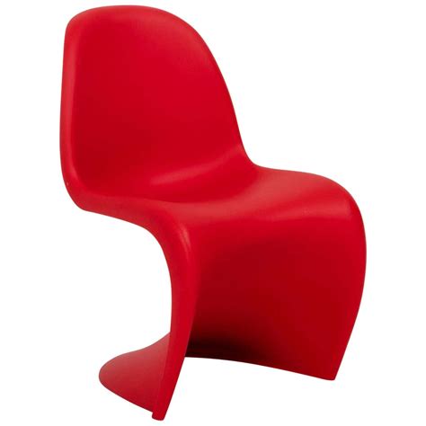 Vitra Mid Century Modern Red Panton Chairs By Verner Panton At 1stdibs