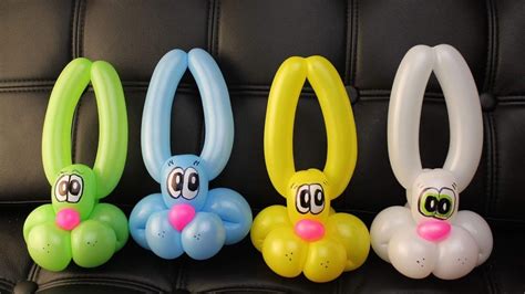 3 Balloon Bunny Rabbit Step By Step Instructions And Real Time Easter