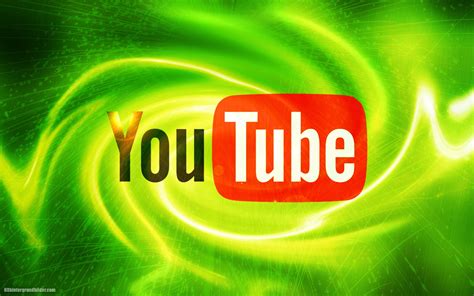 Grün Abstrakten Youtube Wallpaper Mit Youtube Logo Hd Hintergrundbilder