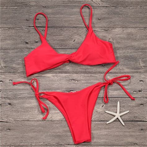 Sexy Bikinis Women Swimsuit Push Up Swimwear 2018 Sexy Bandeau Print
