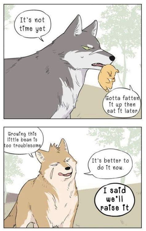 Papa Wolf And Puppy Comic Is Melting Hearts | Anime puppy, Cute comics