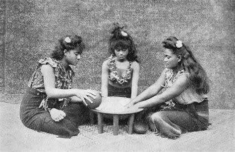 Studio Photo Depicting Preparation Of The Samoa Ava Ceremony C 1911