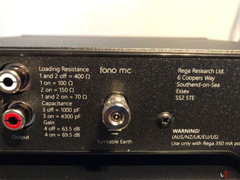 Rega Fono Mc Phono Stage Current And Latest Version Photo 2421229