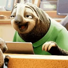 Zootopia official sloth trailer #1 (2016) cynthias reions disney trailer reions. Zootopia Sloth GIFs | Tenor