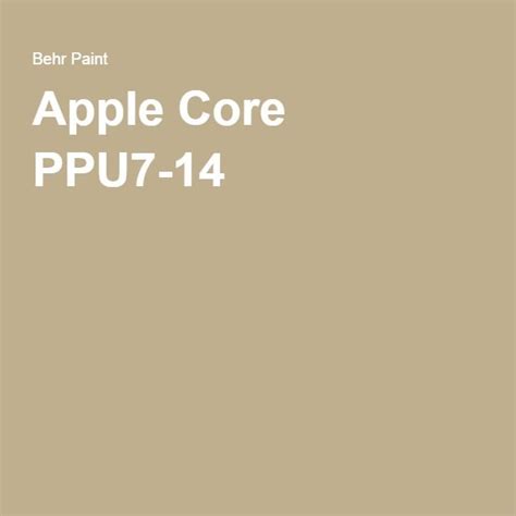 Behr marquee® interior paints and. Apple Core PPU7-14 (With images) | Behr paint colors, Behr ...