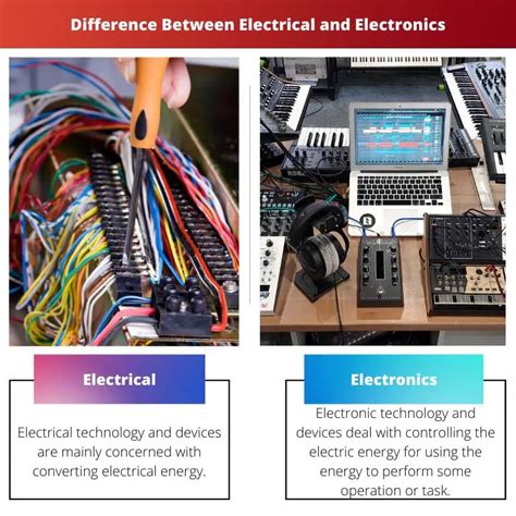 Electrical Vs Electronics Difference And Comparison