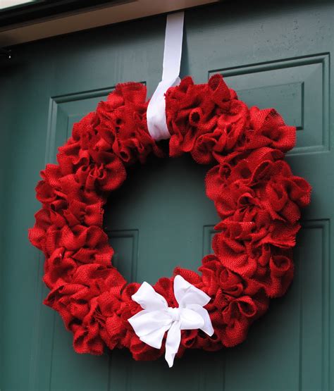 Looking for a patriotic wreath to display this fourth of july or memorial day? New South Design: Ruffled Burlap Wreath for $20!