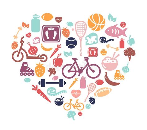 Healthy Heart Lifestyle Stock Illustrations 25378 Healthy Heart