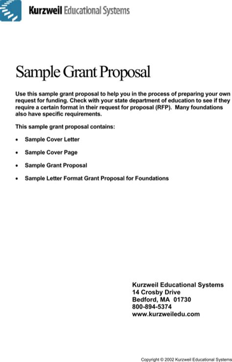 This is true for writing and individual funding grants, and for the amount of grant proposals required to. Download Sample Grant Proposal for Free - FormTemplate