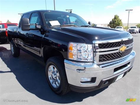 2014 Black Chevrolet Silverado 3500hd Lt Crew Cab 4x4 86615823 Photo