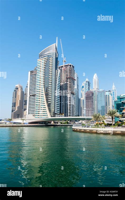 Iconic Towers In Dubai Marina Dubai Uae Stock Photo Alamy