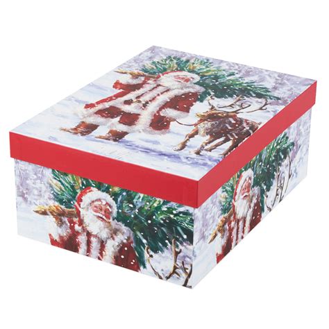 Gifts to indulge the garden lover, a selection of stylish decorative garden accessories and festive outdoor lights and braziers that embrace living and entertaining outdoors. Holiday Time Decorative Gift Box, Santa with Reindeer ...