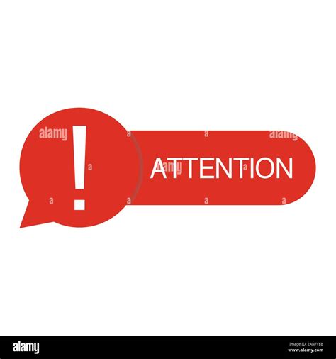 Attention Please Badge Or Banner Vector With Attention Street Sign Icon