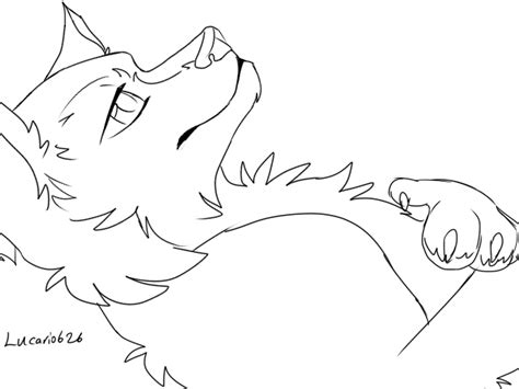 Free Wolf Line Art Lying Down By Lucario626626 On Deviantart