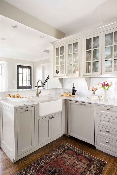 This family friendly casual kitchen brings smiles. Light Gray Kitchen Cabinets - Transitional - kitchen ...