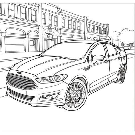 Ford Car Coloring Page