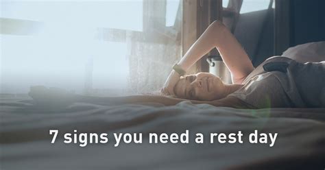 7 Signs You Need A Rest Day