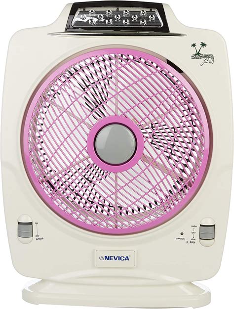 Nevica 12 Inch Rechargeable Table Fan With Led Light Nv 2334 Buy Online At Best Price In Uae