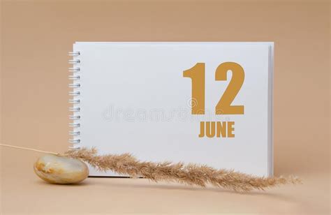 June 12 12th Day Of The Month Calendar Date Stock Photo Image Of