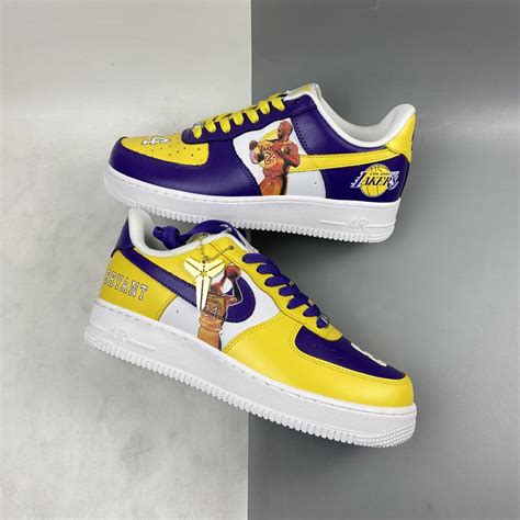 Custom Nike Air Force 1 Low ‘lakers Purple Yellow White By You The